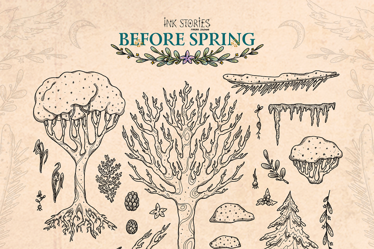 Before Spring | Late Winter Set, a Seasonal Illustration by Ink Stories (Photo 5 of 22)