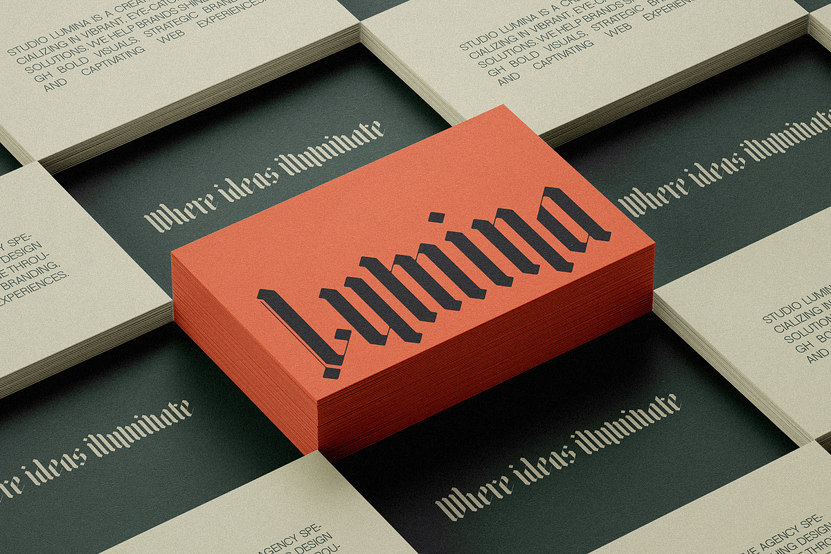 Rymaki - Modern Blackletter Font, a Blackletter Font by SilverStag Type Foundry (Photo 6 of 30)