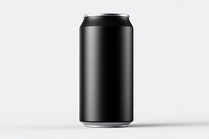 Blank black aluminum can isolated on, a Food & Drink Photo by MistyDay