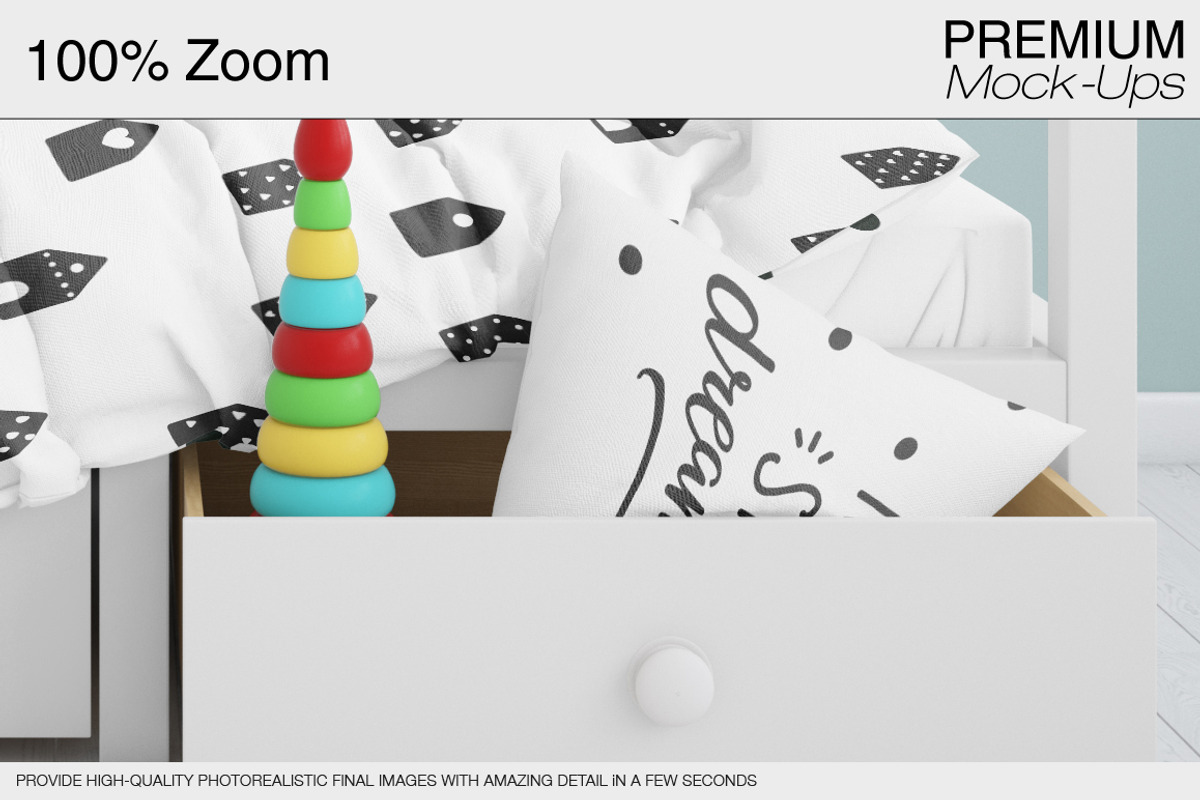 Kids Room and Bedding Mockups, a Product Mockup by mock-ups (Photo 12 of 16)