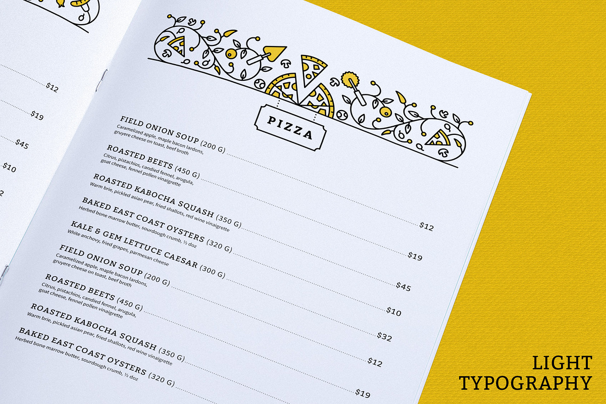 Menu for premium restaurants, a Brochure Template by Hellgram (Photo 5 of 5)