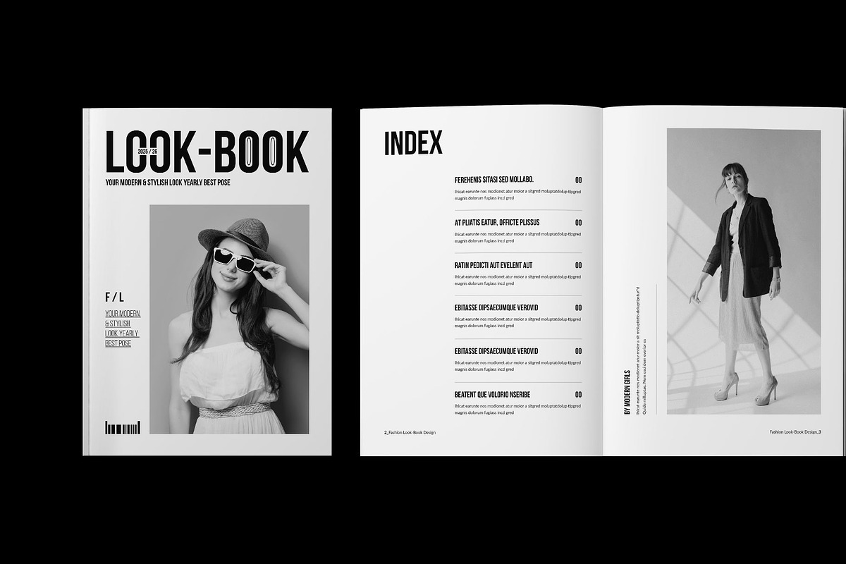 Fashion Lookbook Template preview 2