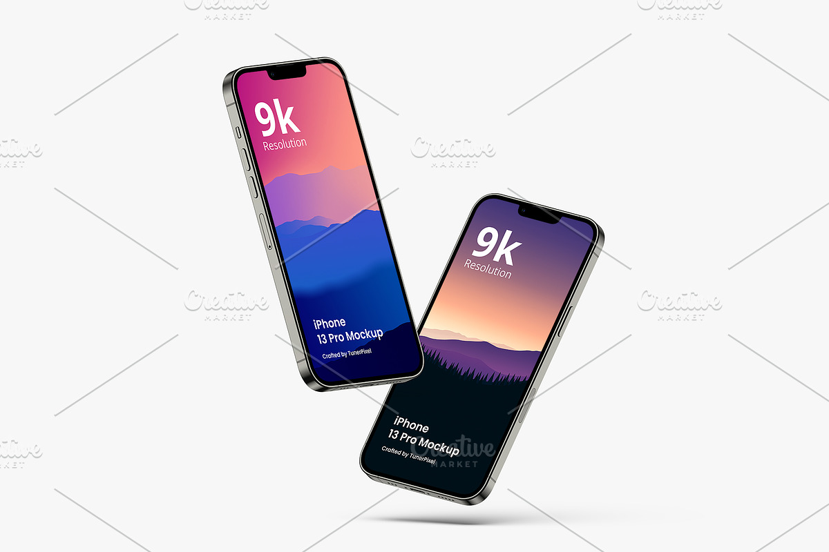 iPhone 13 Pro Mockup, an iPhone Mockup by Mockupia (Photo 24 of 27)