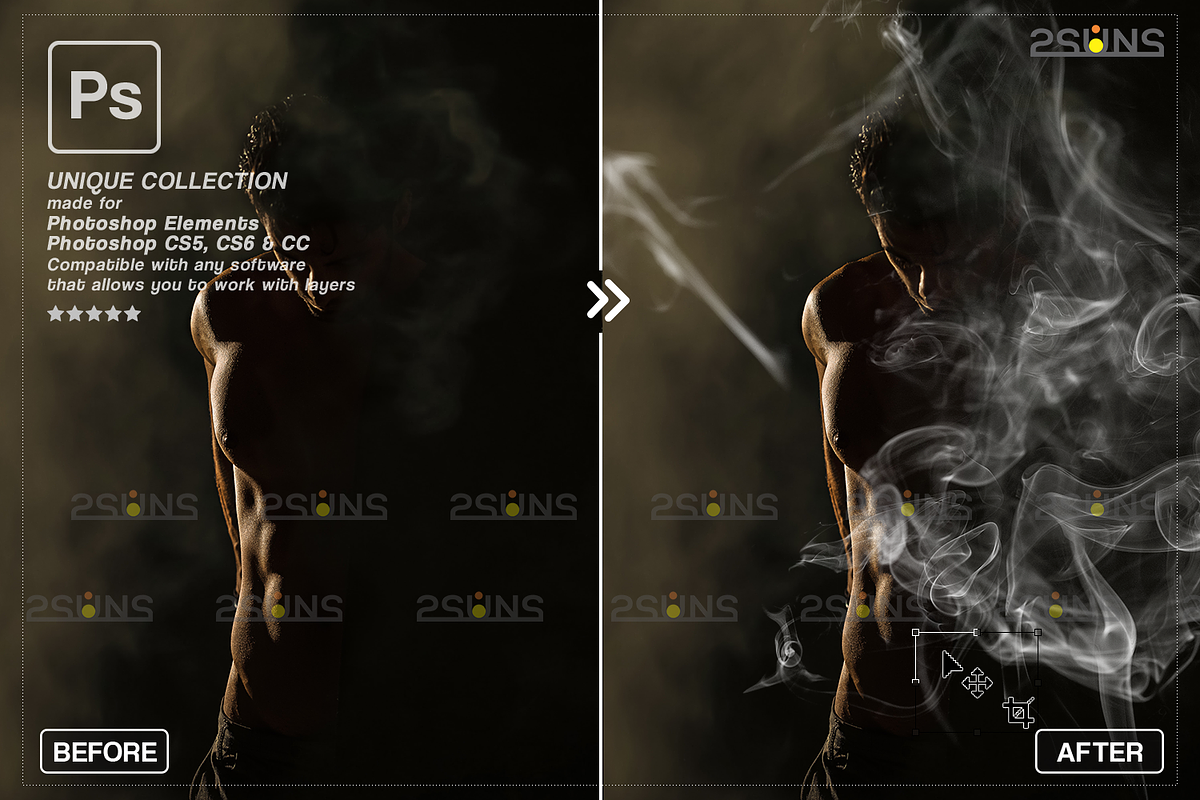 White smoke photo overlay, Fog, an Object Graphic by 2SUNS (Photo 5 of 9)