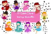 Fairy Clipart Set, a Decorative Illustration by Expose_Adam (Thumbnail 1 of 3)