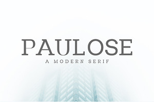 Paulose Modern Serif Font Family