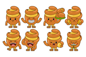 Potatoes Mascot Cartoon Vector Pack, an Illustration by MEDZ