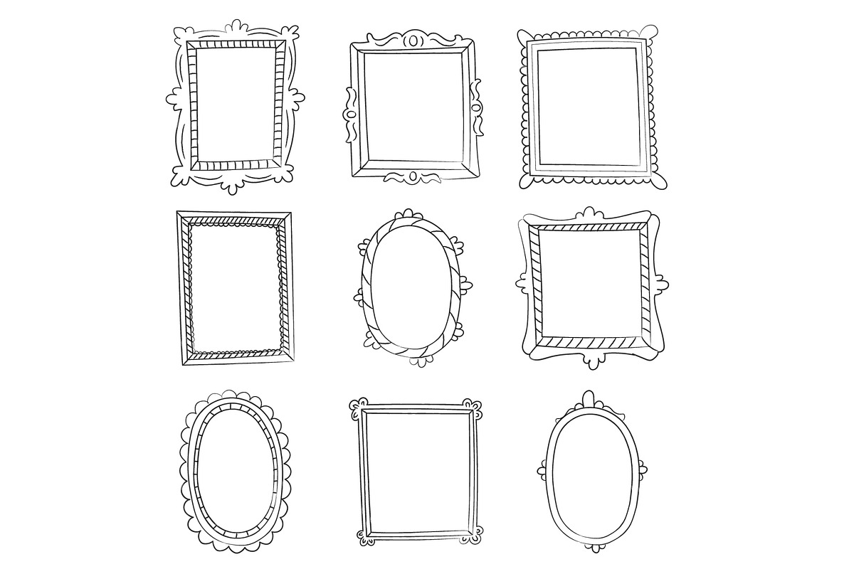 Doodle Picture Frames, an Illustration by Milota (Photo 3 of 3)
