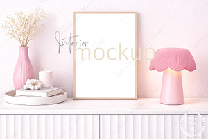 Frame Mockup Interior PSD JPG PNG