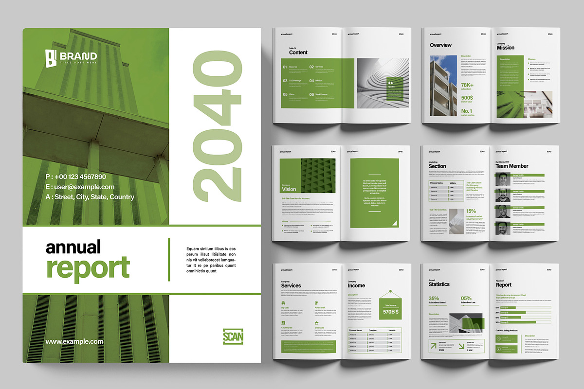 Creative Business Annual Report, a Brochure Template by ContestDesign (Photo 1 of 3)