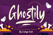 Ghostily Spooky Halloween Typeface, a Sans Serif Font by Creatype Studio (Thumbnail 1 of 9)