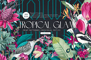 Tropical Glam, Luxury Tropical Print, a Pattern Graphic by TSTUDIO (Thumbnail 2 of 12)
