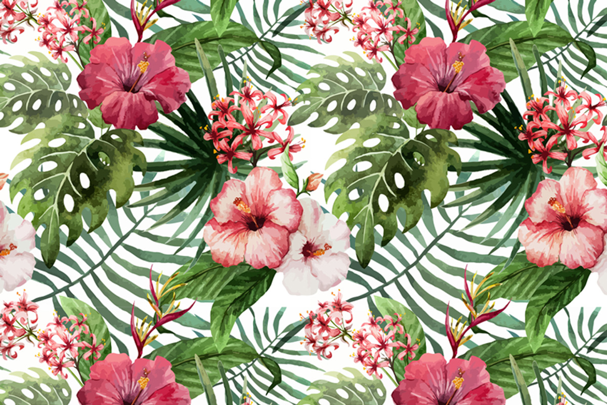 Set of Tropical Floral Patterns, a Pattern Graphic by Lembrik's Artworks (Photo 6 of 7)