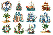 Nautical Christmas Clipart, an Illustration by Designworld (Thumbnail 4 of 5)