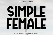 Simple Female, a Serif Font by FreshTypeINK (Thumbnail 1 of 8)