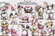 Whimsical Easter Clipart, a Seasonal Illustration by Rose Art (Thumbnail 1 of 4)