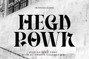 Hegarown Display Serif Font, a Serif Font by Randi Irvan | Rvandtype (Thumbnail 1 of 16)