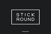 Stick rounded font, a Sans Serif Font by Akdesain (Thumbnail 1 of 3)