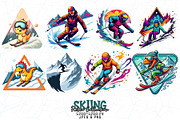 Winter Skiing Sport Lover Graphics, a Graphic by Sofia's Fashion (Thumbnail 2 of 3)