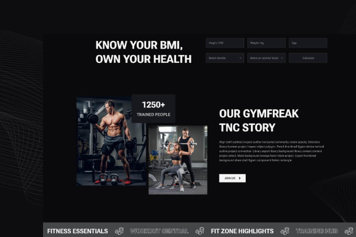 GYMFreak - Gym Website Template, a HTML Template by TNCFlow (Photo 3 of 5)