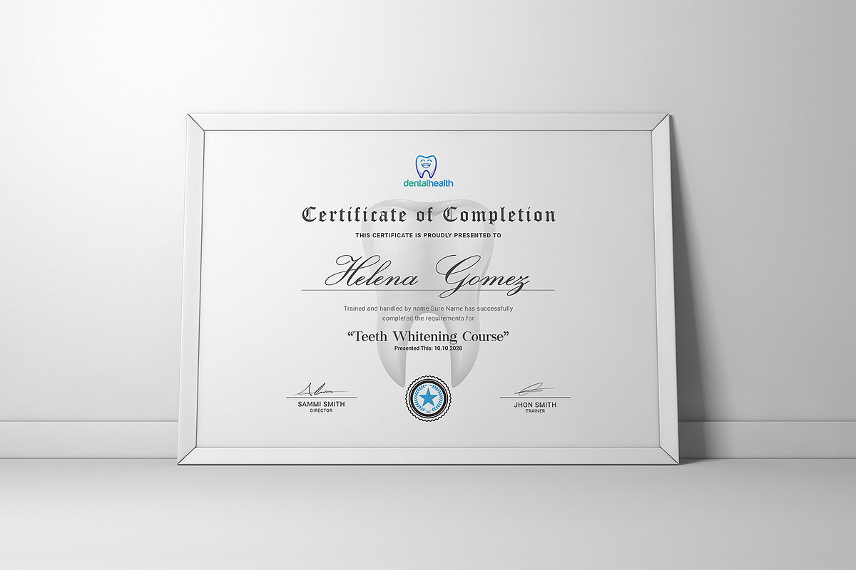 Dental Assistant Certificate, a Stationery Template by DesignDevisers (Photo 6 of 10)
