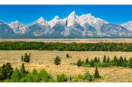 Scenic Panorama of Grand Teton, a Nature Photo by Leonid Andronov