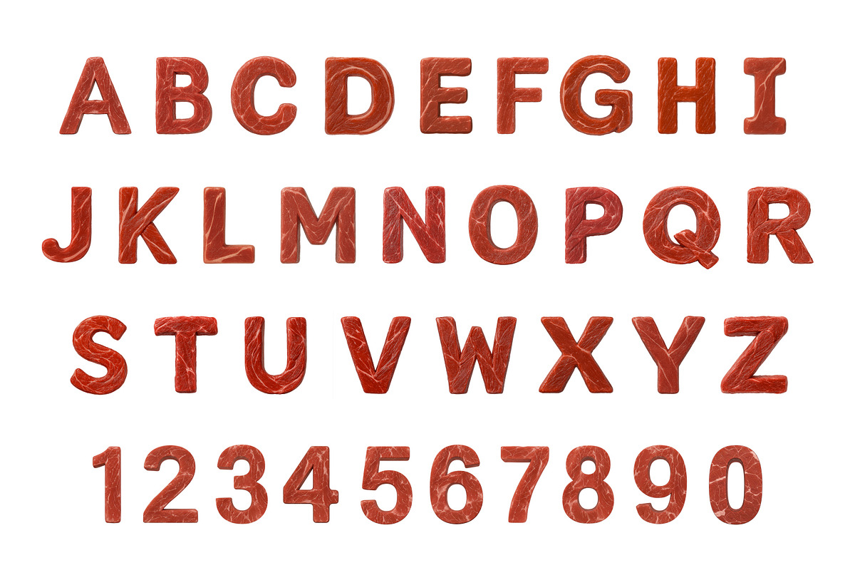 Meat, a Symbol Font by Loudoun Design Co. (Photo 2 of 6)
