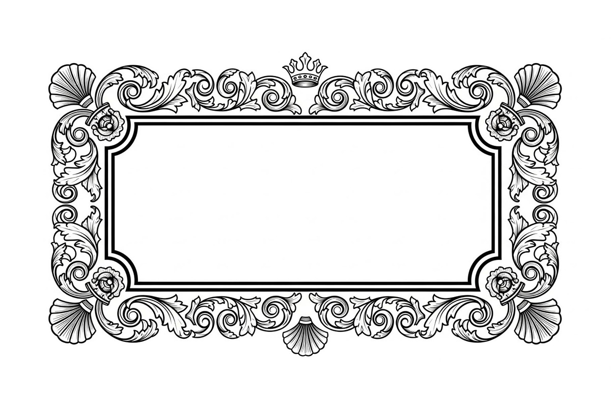 Vintage Rectangle Frame SVG Bundle, an Illustration by Designs_River (Photo 13 of 31)