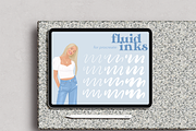 Fluid Inks Brush Pack for Procreate, a Brush Add-On by cathconofolio (Thumbnail 3 of 5)