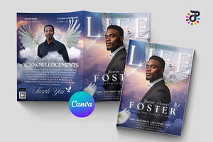 Elegant Canva Obituary Template, a Brochure Template by Protech Design ENT