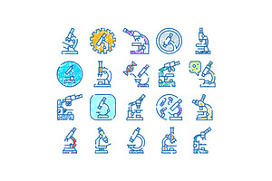 Microscopes for science research and, an Object Graphic by pikepicture