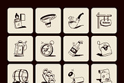 Cowboy Drawing Illustration Set, an Outline Icon by Vectors Market (Thumbnail 8 of 8)