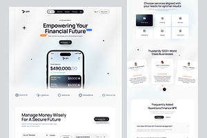 QFR - Finance Landing Page, a Landing Page Template by keffidesign