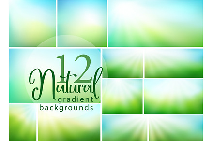 12 Natural blurred backgrounds