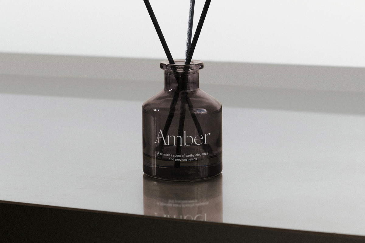 Glass Diffuser Bottle Mockup PSD, a Household Mockup by Feel This (Photo 1 of 3)