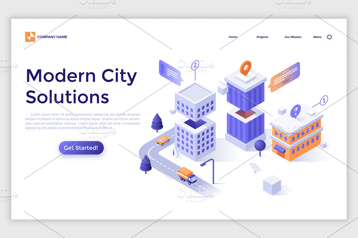 Isometric Solutions Mini. Part 6, a Templates & Theme by Andrew Kras Design (Photo 3 of 24)