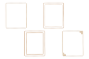 Ornate Gold Frames Clipart Bundle, an Object Graphic by 3PointsCreative (Thumbnail 7 of 9)