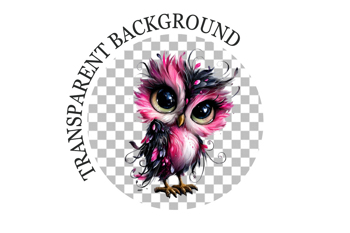 Whimsical Quirky Owl Clipart, a Seasonal Illustration by Rose Art (Photo 5 of 7)