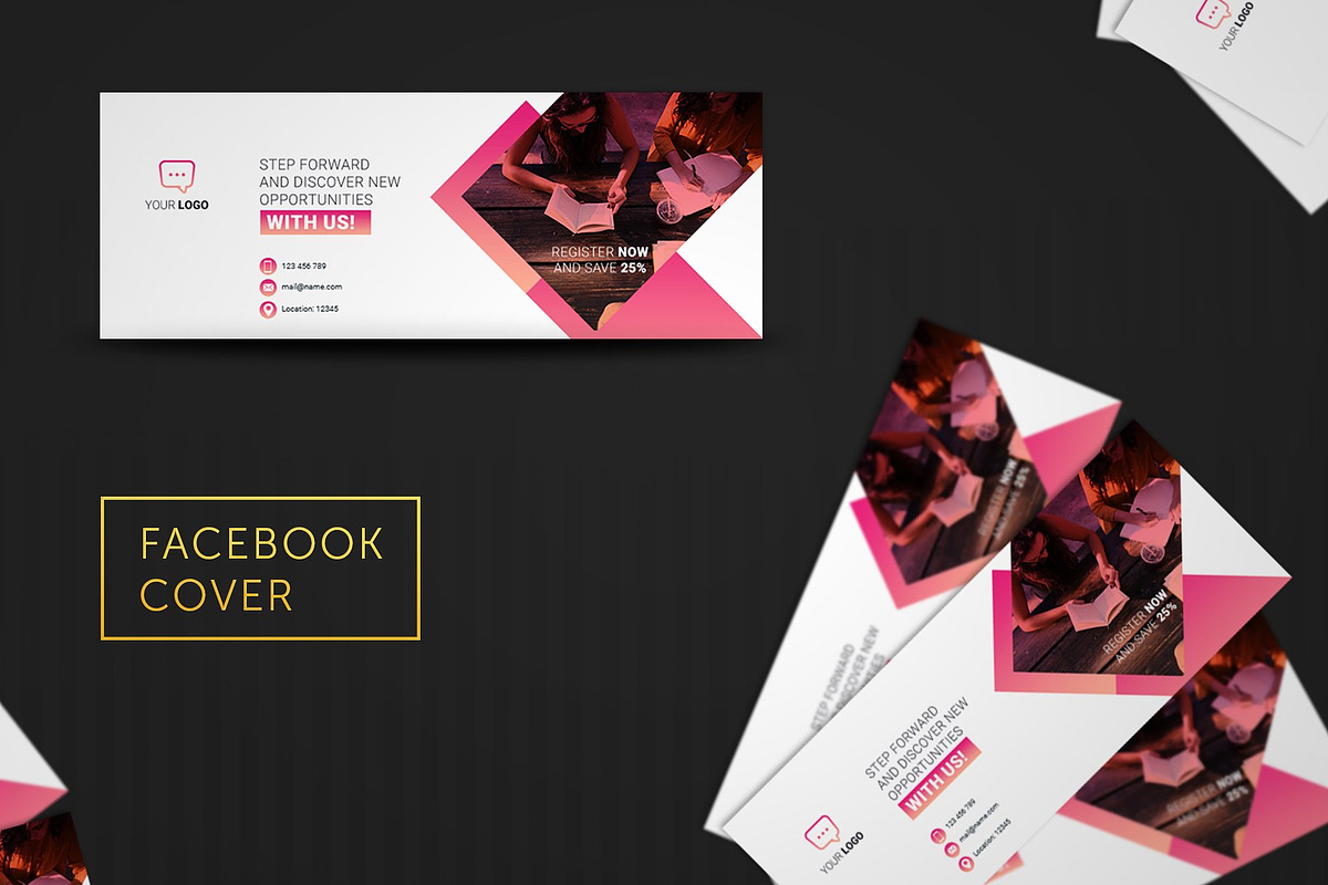 Language Center Facebook Covers, a Social Media Template by UNIK Agency (Photo 2 of 7)