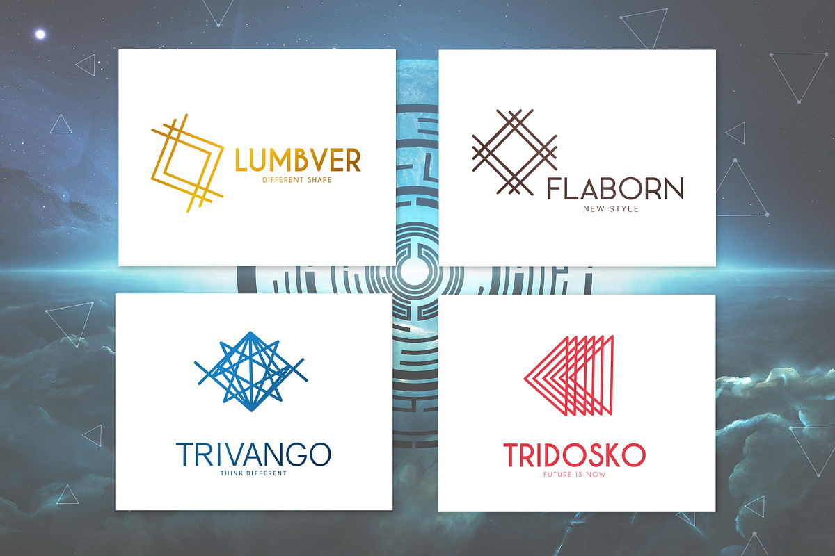 Futuristic & Geometric Logos Bundle, a Branding & Logo Template by AN Productions (Photo 10 of 47)