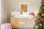DIN A White Frame Festive Mockup, a Household Mockup by WasMockups (Thumbnail 1 of 6)
