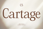 CS Cartage – Contemporary Font, a Serif Font by Craft Supply Co. (Thumbnail 1 of 8)