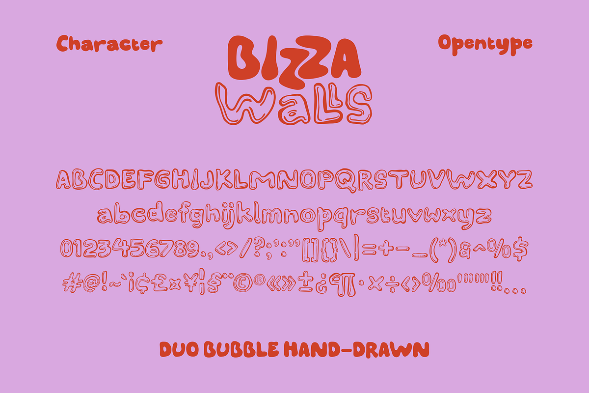Bizza Walls, a Script Font by Marvadesign (Photo 11 of 11)