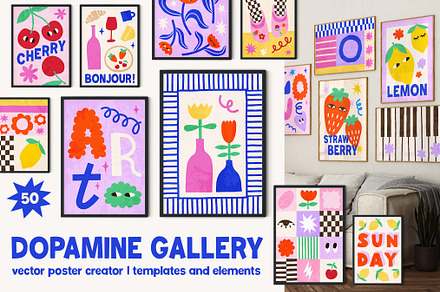Dopamine Gallery Poster Creator, an Object Graphic by ArtFM