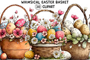 Whimsical Easter Basket Clipart, an Illustration by Creative Art (Thumbnail 1 of 8)