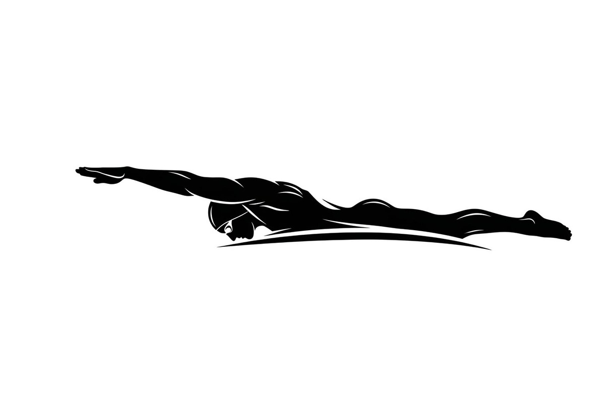 Swimming Sport Silhouette Vector Bun, an Illustration by jahid234 (Photo 14 of 51)