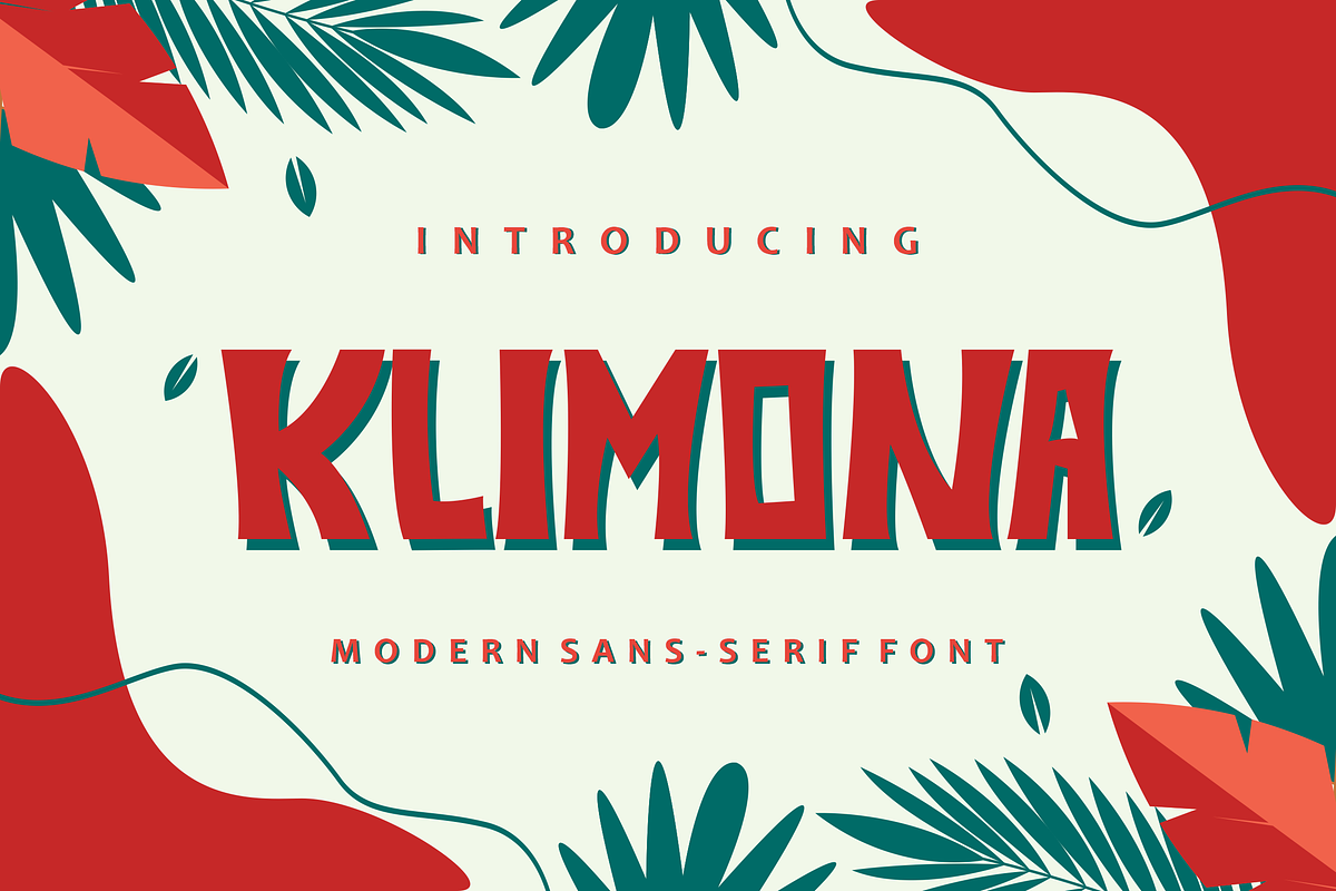 Klimona font, a Sans Serif Font by VectorCraft (Photo 1 of 4)
