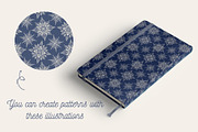 Snowy | 65 snowflakes illustrations, a Decorative Illustration by Wander Designs (Thumbnail 6 of 9)