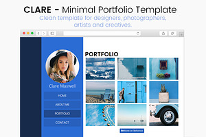 Clare - Minimal Portfolio Template