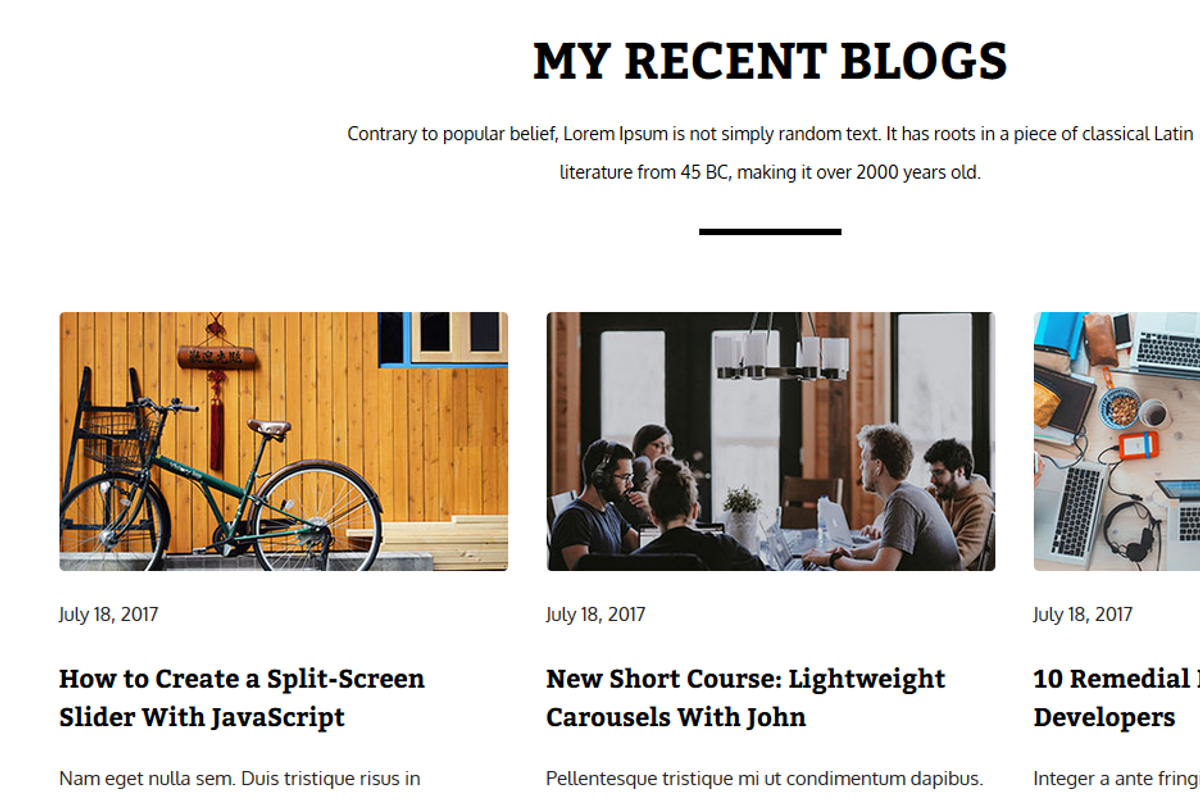 Salamat || Personal Portfolio, a HTML Template by Xoventech (Photo 3 of 5)